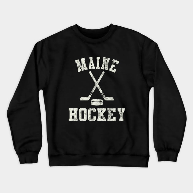 Vintage Maine Hockey Crewneck Sweatshirt by tropicalteesshop